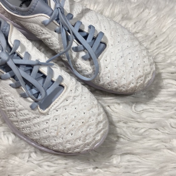 APL White Knit Techloom Phantom Lace Up Running Sneakers - Picture 4 of 16